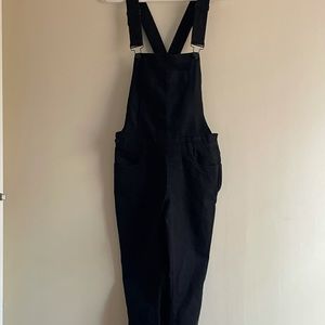 Refuge womens black denim overalls size small 4. NWOT condition!